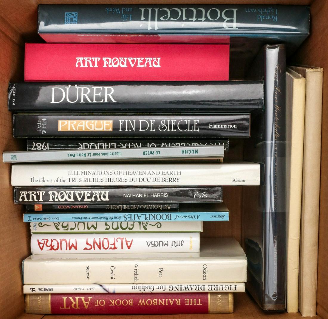 ART NOUVEAU, DURER, MUCHA, BOTTICELLI: From the library of illustrator Robert Haas. Provenance: The Estate of Robert Allan Haas. We happily provide seamless in-house packing and shipping services on nearly everything we sell.