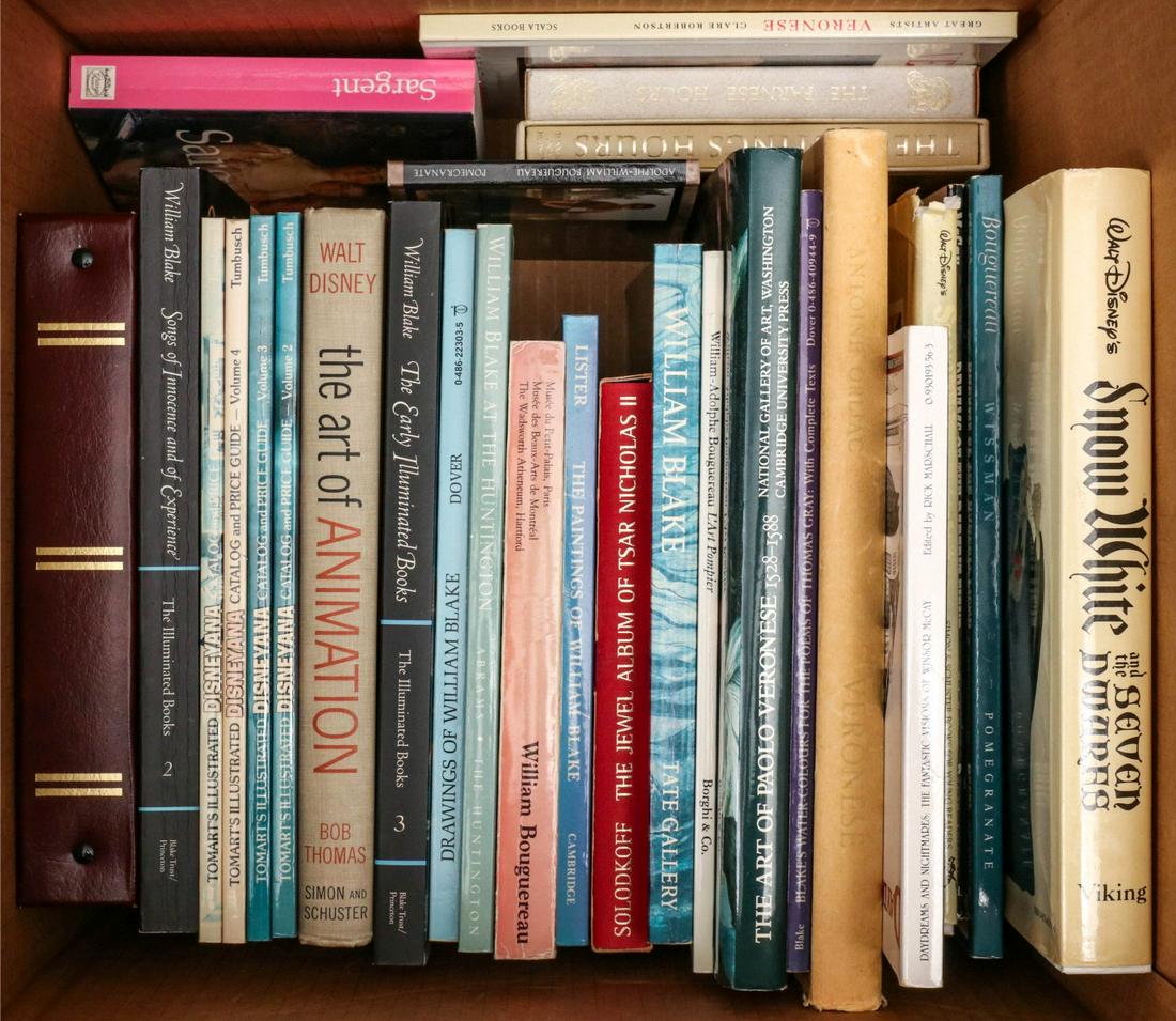 SARGENT, DISNEY, WILLIAM BLAKE, VERONESE,: From the library of illustrator Robert Haas. Provenance: The Estate of Robert Allan Haas. We happily provide seamless in-house packing and shipping services on nearly everything we sell.