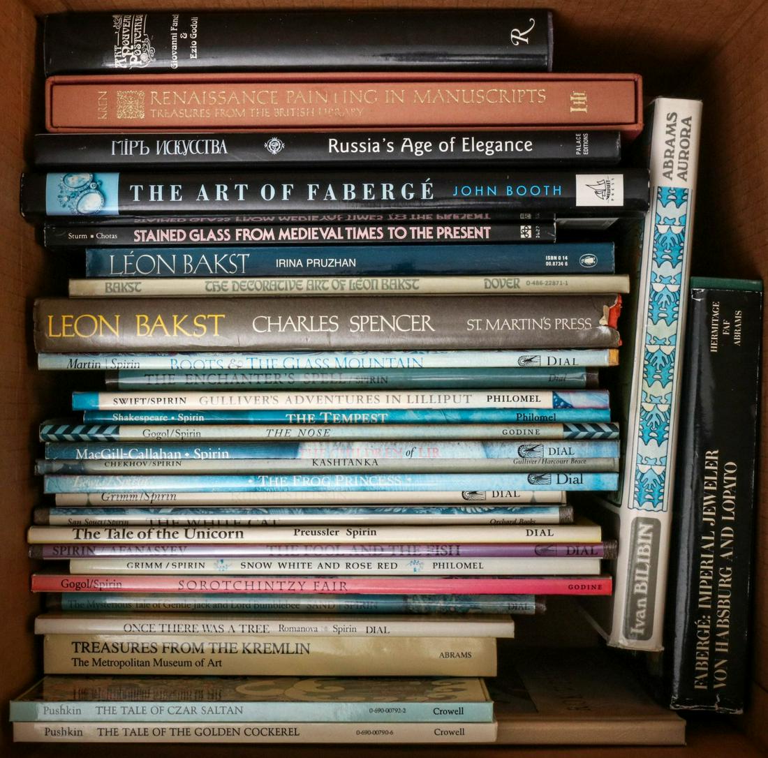 FAIRY TALES, RUSSIAN ART, FABERGE, RENAISSANCE: From the library of illustrator Robert Haas. Provenance: The Estate of Robert Allan Haas. We happily provide seamless in-house packing and shipping services on nearly everything we sell.
