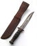 TWO US MILITARY FIGHTING KNIVES WITH LEATHER SHEATHS - 10