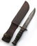TWO US MILITARY FIGHTING KNIVES WITH LEATHER SHEATHS - 2
