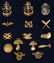 A LARGE LOT OF ARMY, NAVY AND MARINES CORP INSIGNIA