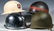 A COLLECTION OF US WWII AND OTHER HELMETS
