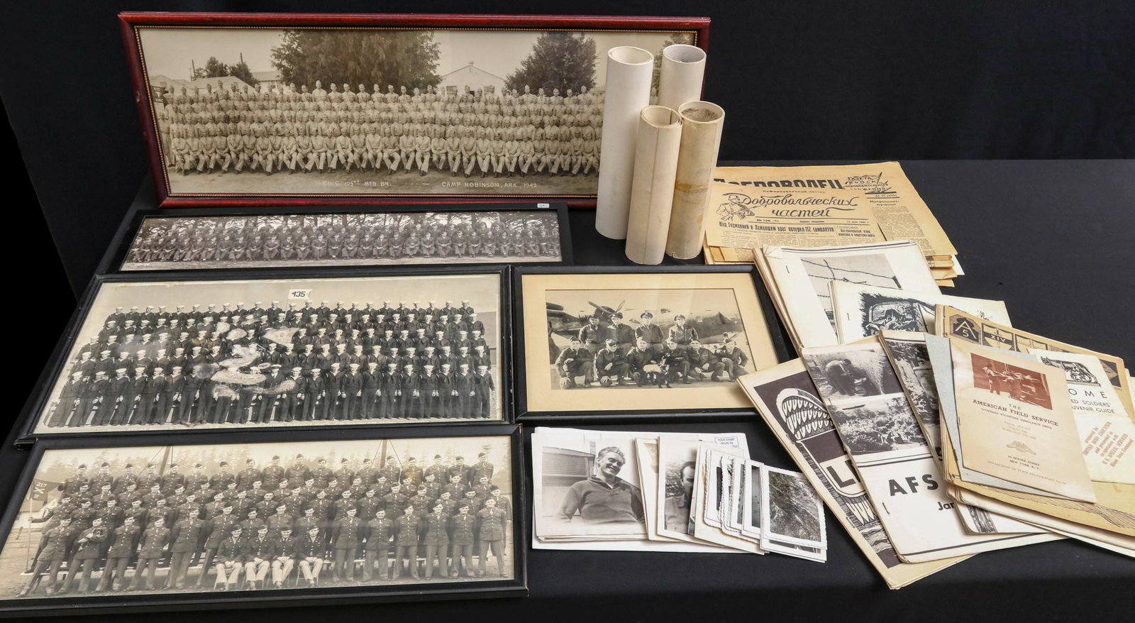 ASSORTED US WWII UNIT AND CREW PHOTOGRAPH COLLECTION: The entire lot as shown. All veteran attributions and histories have been provided by the consignor and are believed to be accurate but not guaranteed by the auctioneer. Provenance: The Jack Angolia C