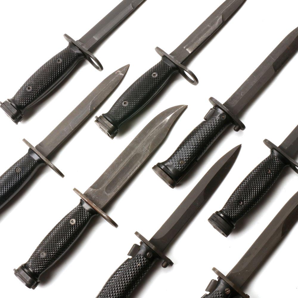 EIGHT M-14 BAYONETS: The entire lot as shown. We happily provide seamless in-house packing and shipping services on nearly everything we sell.