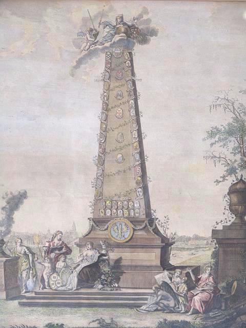 19TH CENTURY HAND COLORED ENGRAVING