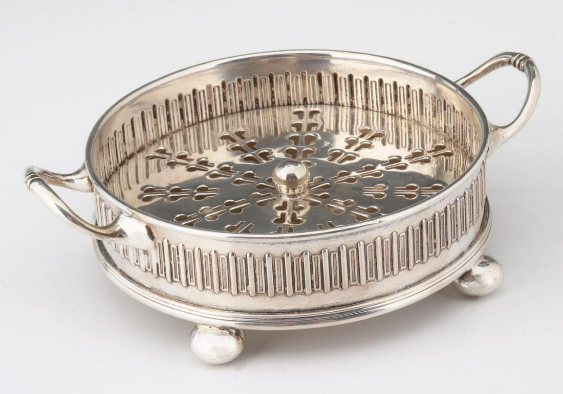 AT&SF SANTA FE SILVER PLATE BUTTER SERVER WITH ICER (1 of 6)