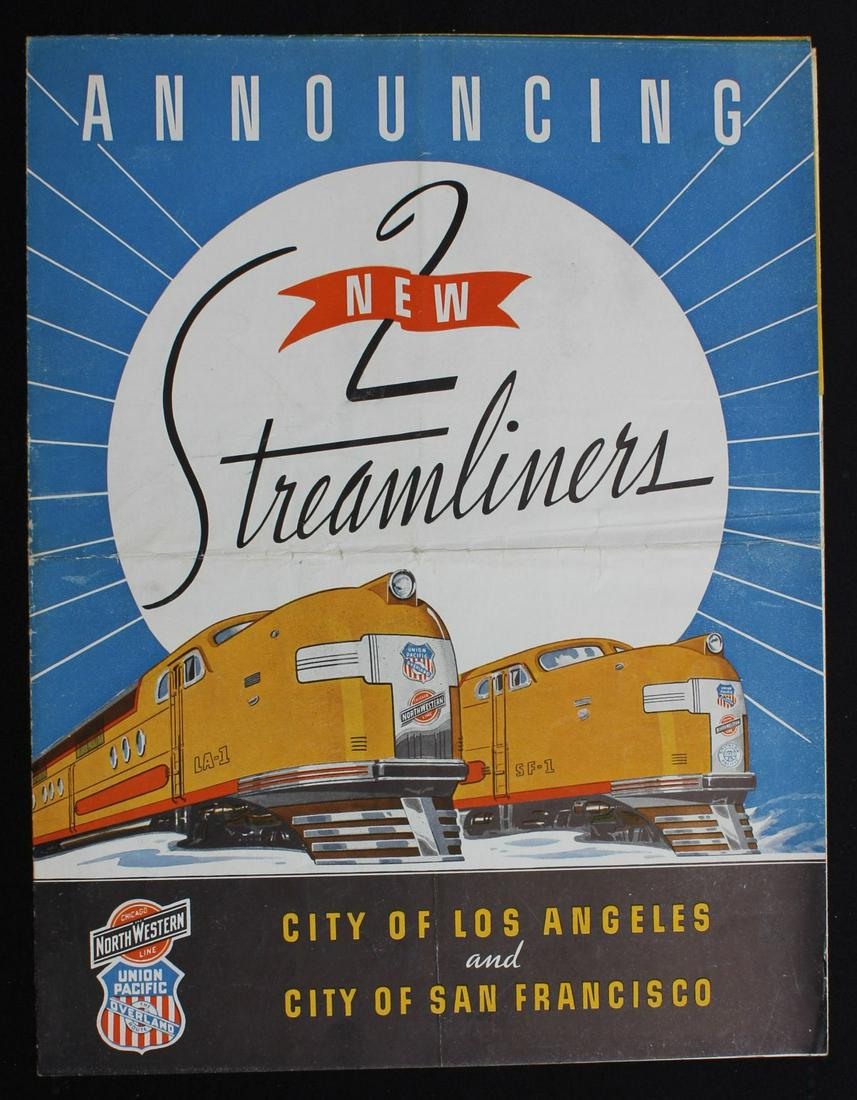 A COLLECTION OF UNION PACIFIC STREAMLINER MEMORABILIA (1 of 20)
