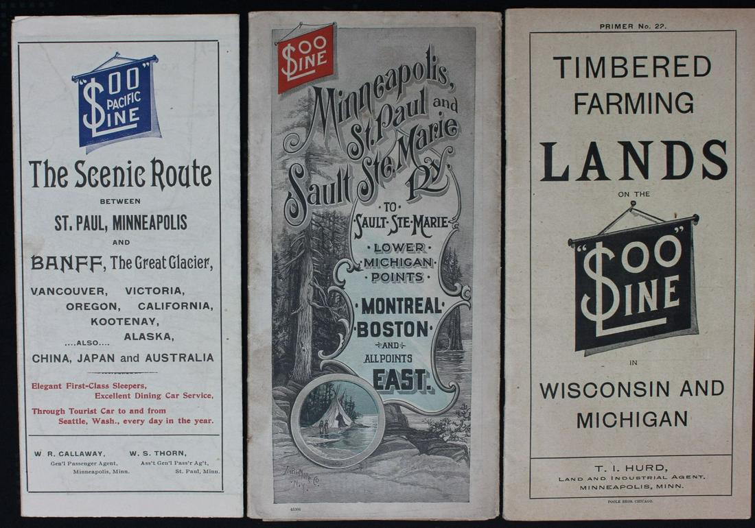 A COLLECTION OF CIRCA 1900 SOO LINE RAILROAD EPHEMERA (1 of 10)