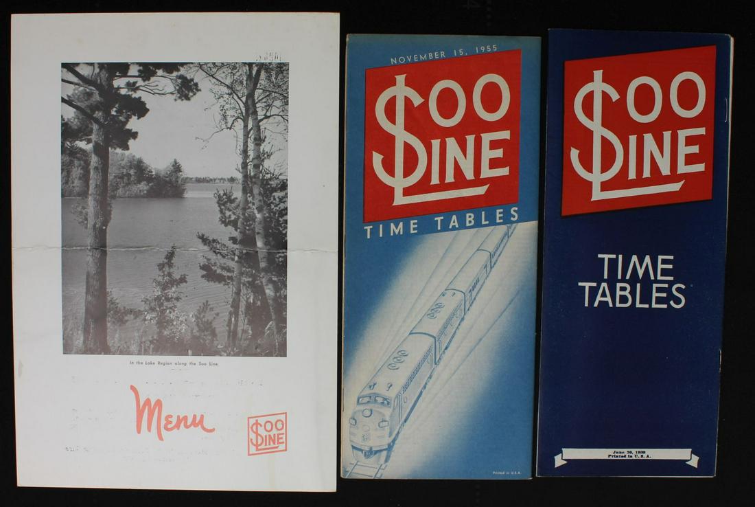 A COLLECTION OF EARLY SOO LINE RAILROAD EPHEMERA (1 of 6)