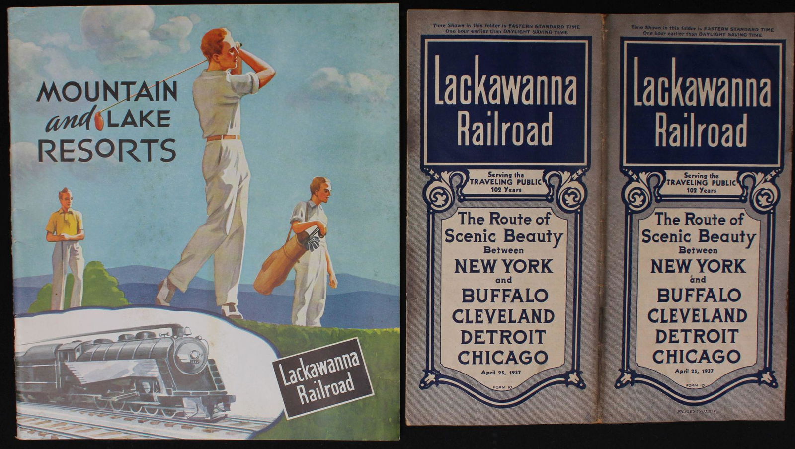 A COLLECTION 1930s LACKAWANNA RAILROAD TRAVEL EPHEMERA (1 of 6)