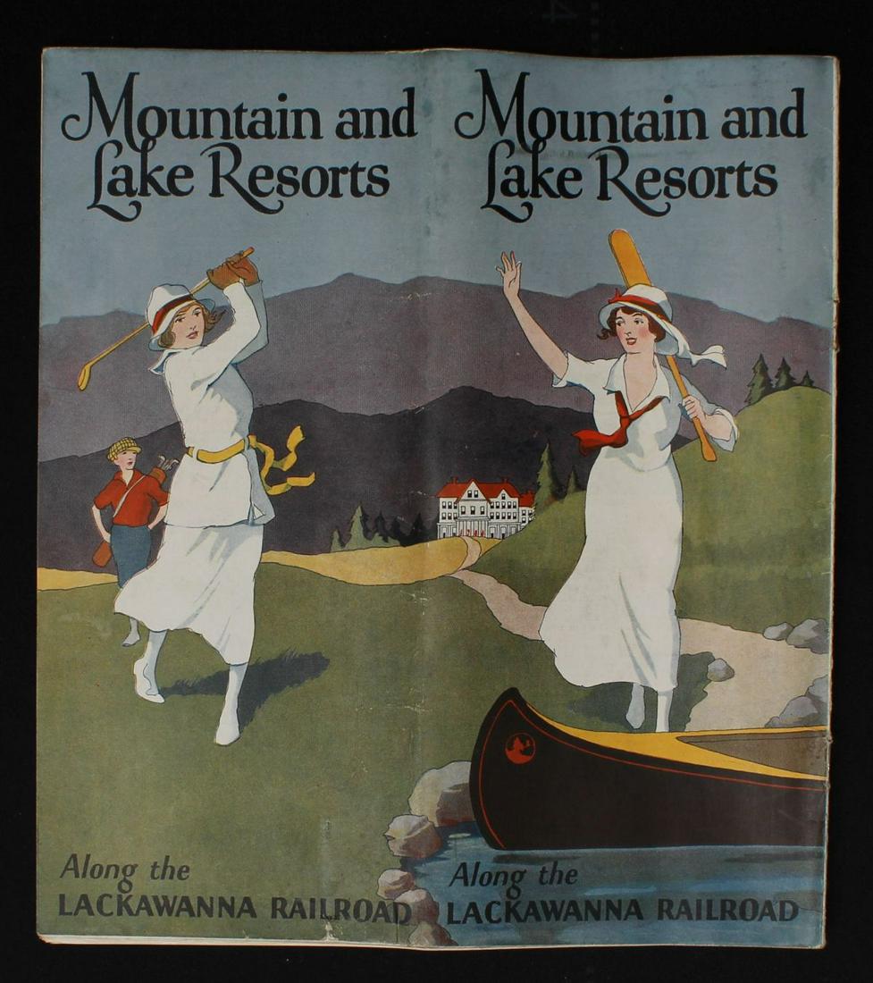 A COLLECTION 1920s LACKAWANNA RAILROAD TRAVEL EPHEMERA (1 of 8)