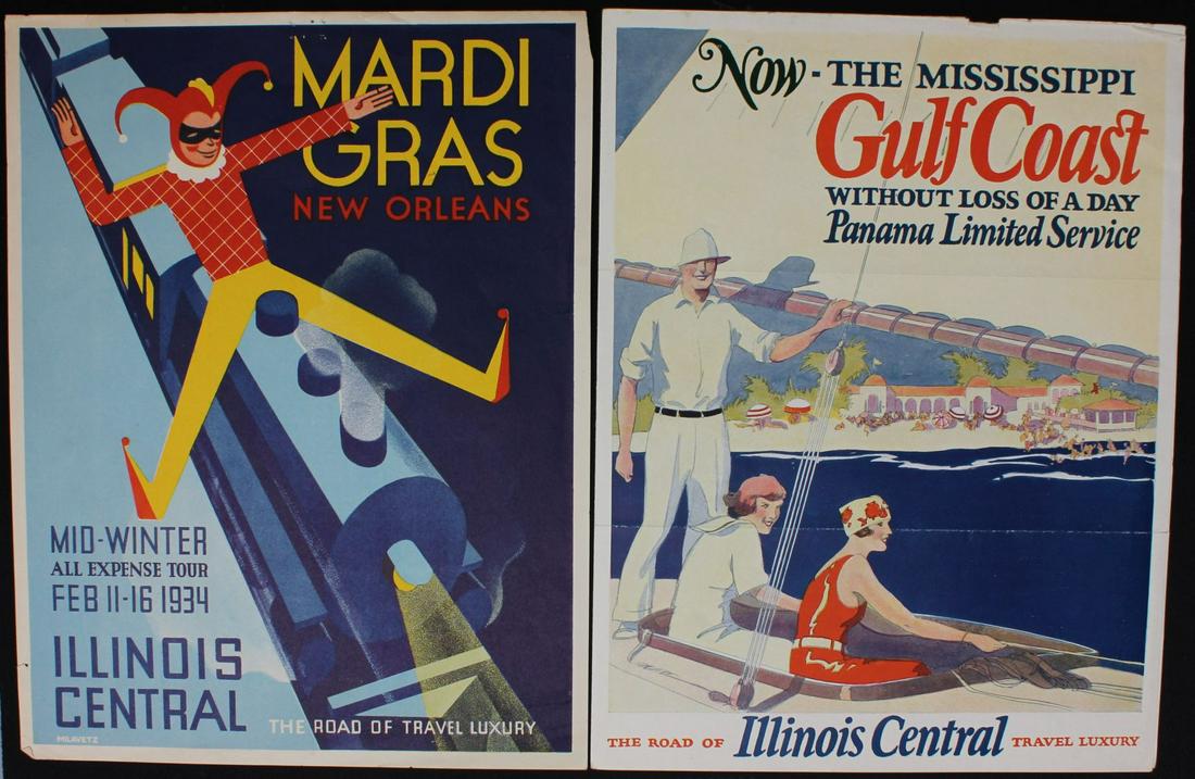 RAIL TRAVEL PROMO BROCHURES TO MARDIS GRAS 1906 - 1934 (1 of 5)