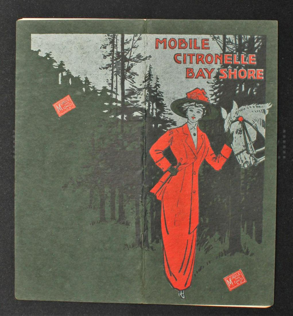 A COLLECTION OF MOBILE AND OHIO TRAVEL BROCHURES: Six pieces include brochures and time tables. We happily provide seamless in-house packing and shipping services on nearly everything we sell.