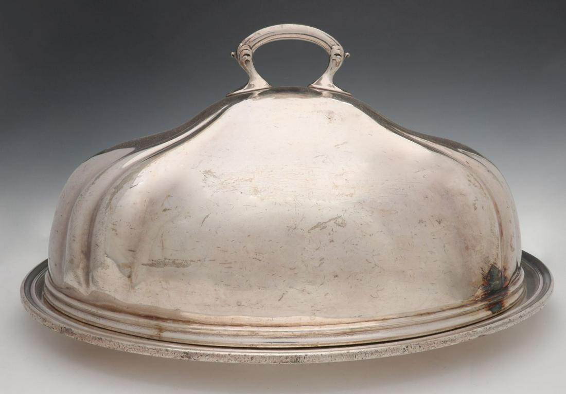 AT&SF SANTA FE SILVER PLATE DOME AND SERVING TRAY (1 of 11)