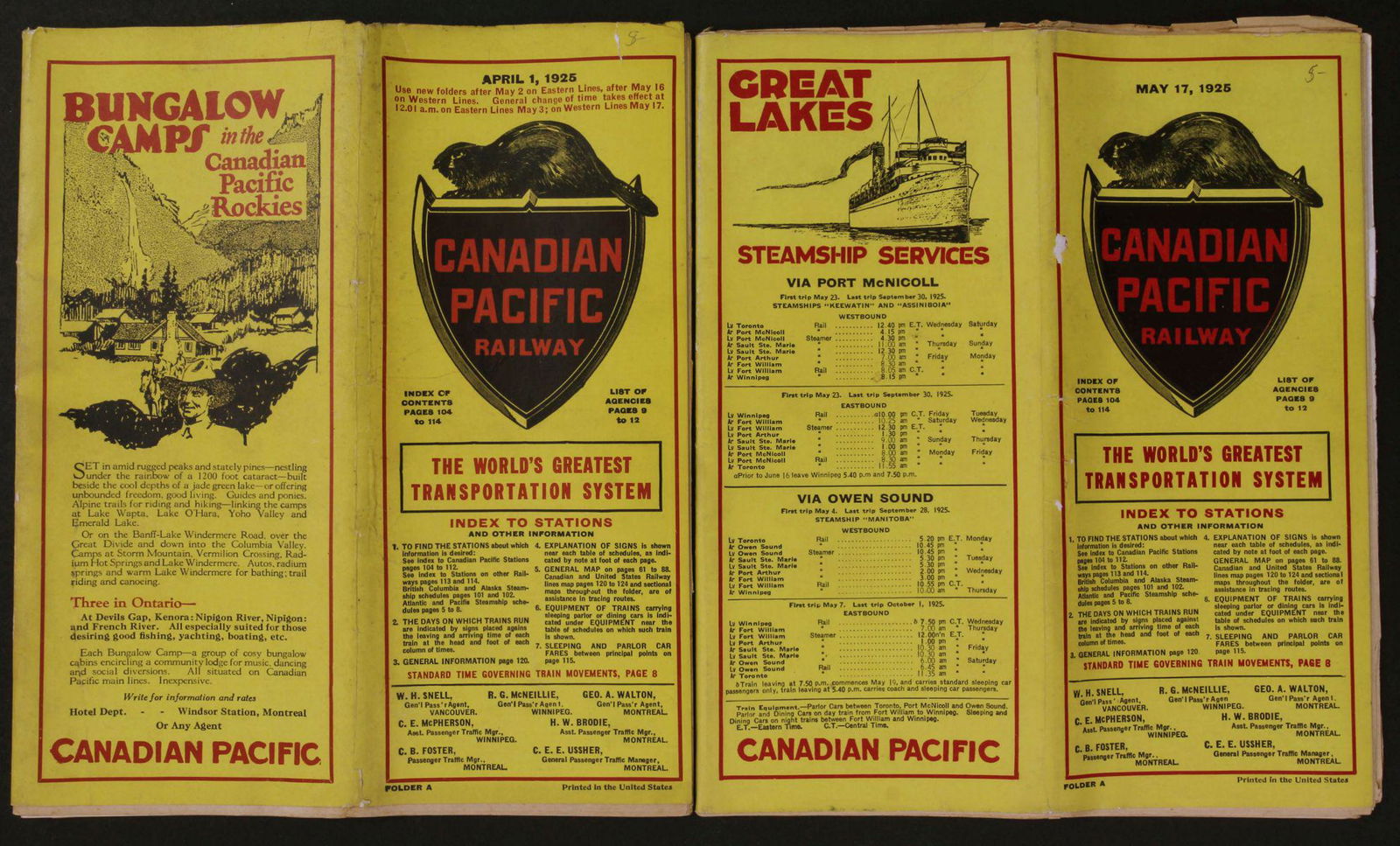 A COLLECTION OF CANADIAN PACIFIC RAILWAY EPHEMERA (1 of 8)