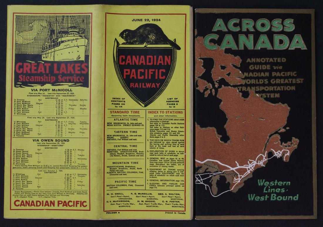 A COLLECTION OF CANADIAN PACIFIC RAILWAY EPHEMERA (1 of 6)