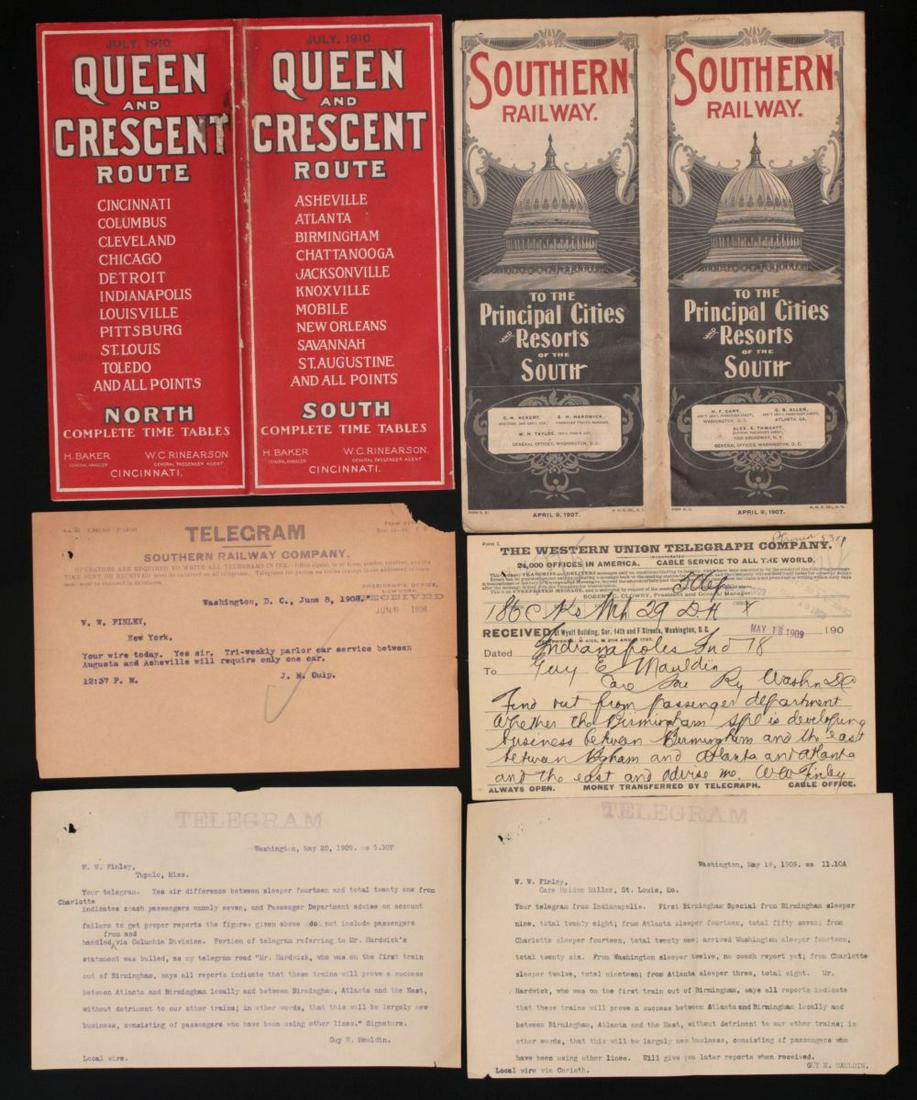 SOUTHERN RAILWAY SYSTEM PAPER EPHEMERA CA. 1910 (1 of 5)