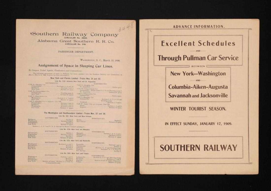 SOUTHERN RAILWAY COMPANY INTERNAL DOCUMENTS (1 of 11)
