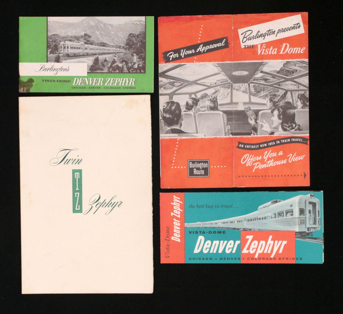 A COLLECTION OF THE BURLINGTON ROUTE ZEPHYR EPHEMERA (1 of 8)