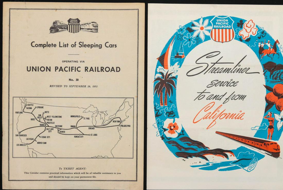 COLLECTION OF UNION PACIFIC TIME TABLES, BROCHURES (1 of 17)