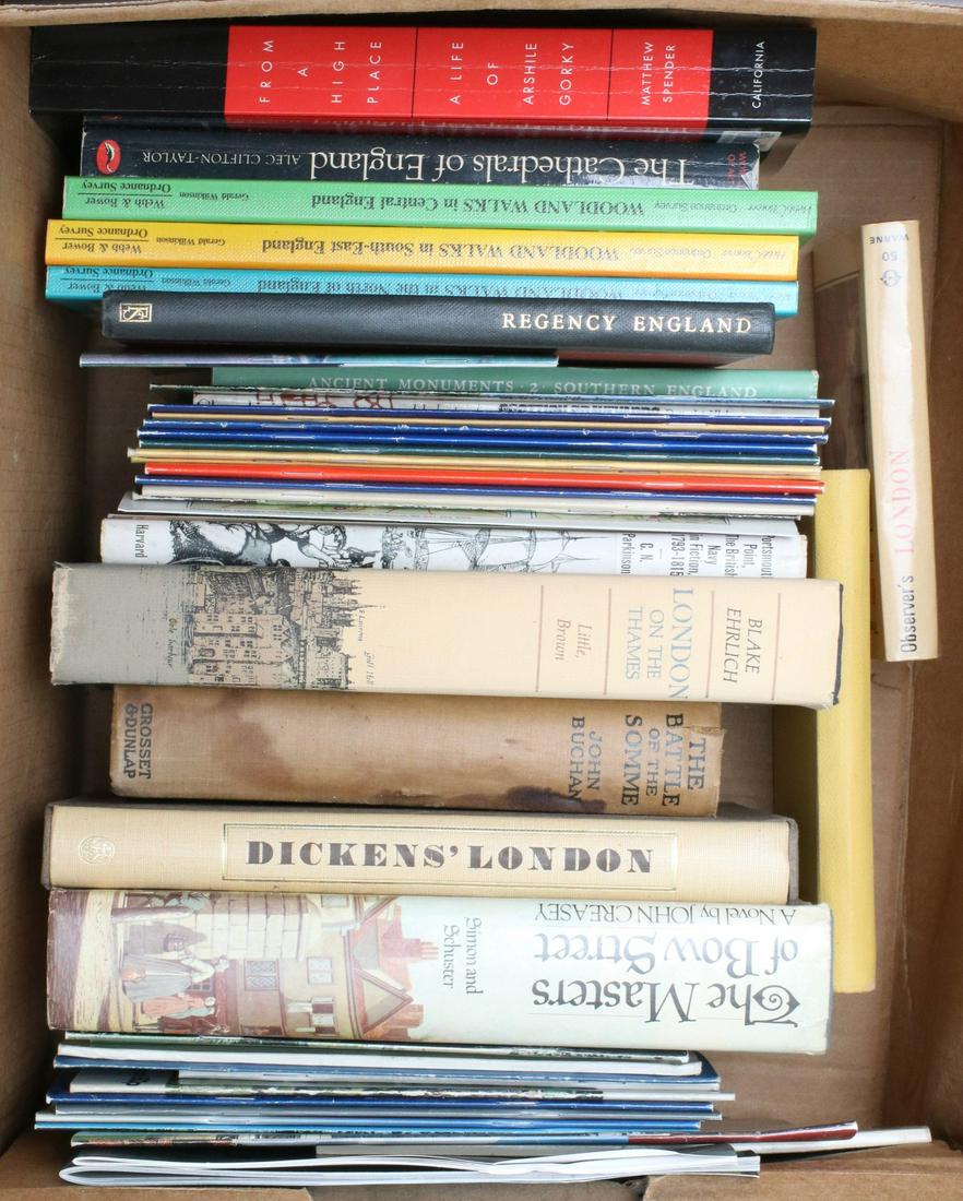 ENGLAND, CALLIGRAPHY, FINE ART, NEW MEXICO: Book titles as shown. WE STRONGLY SUGGEST LOCAL PICK-UP OR DELIVERY. Shipping will cost at least $180 per lot. We will not split lots or do any shipping acrobatics as we do on higher-valued lots. Each