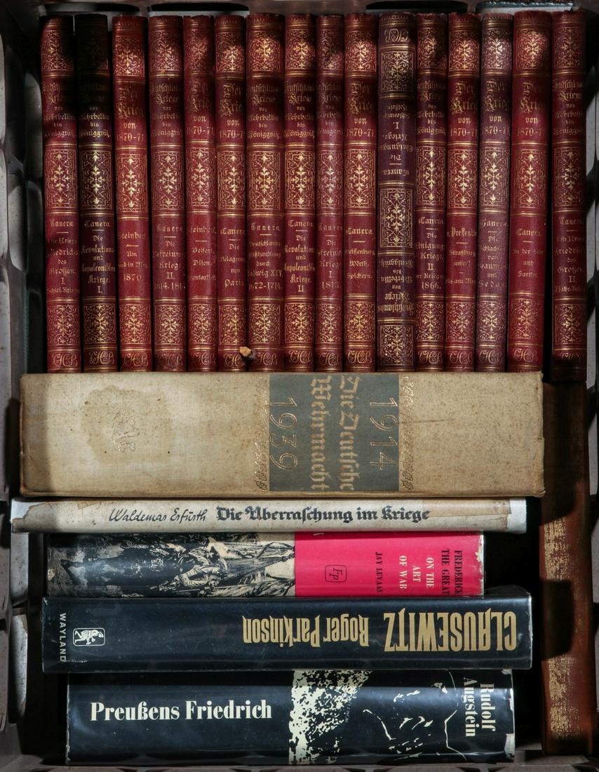 'DEUTCHLAND KRIEGE,' AVIATION, MILITARY HISTORY: Book titles as shown. WE STRONGLY SUGGEST LOCAL PICK-UP OR DELIVERY. Shipping will cost at least $180 per lot. We will not split lots or do any shipping acrobatics as we do on higher-valued lots. Each