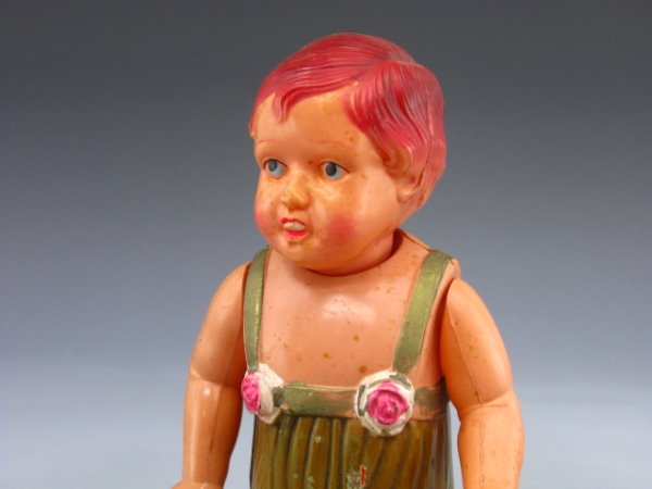 CELLULOID DOLL LARGE JOINTED, JAPAN
