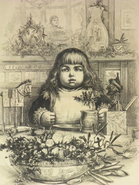 1880'S NAST CHRISTMAS ILLUSTRATION FROM HARPER'S - 2