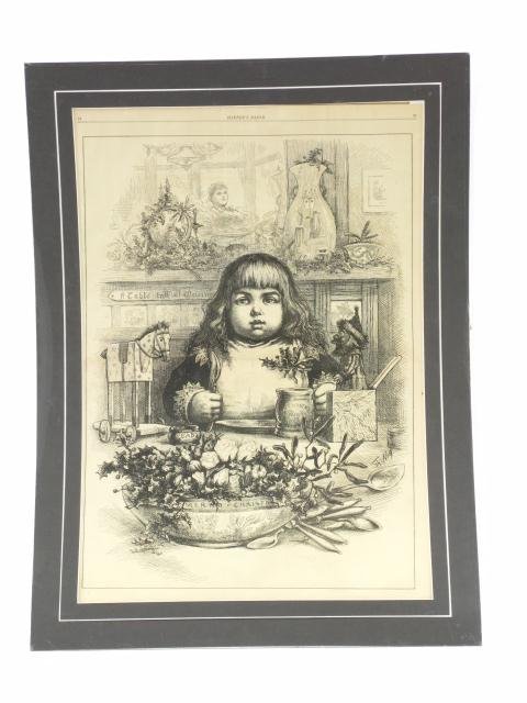 1880'S NAST CHRISTMAS ILLUSTRATION FROM HARPER'S - 3