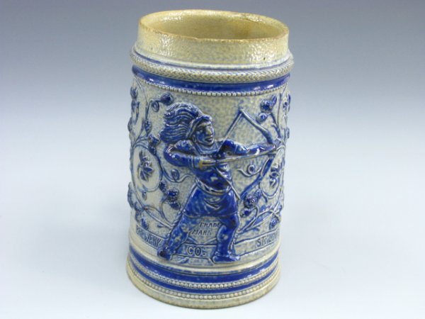 ST. LOUIS CHEROKEE BREWERY STONEWARE STEIN - 2