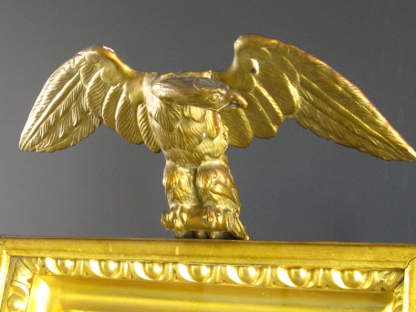 FINE FRENCH GILT PICTURE FRAME CLOCK, 19TH C. - 6