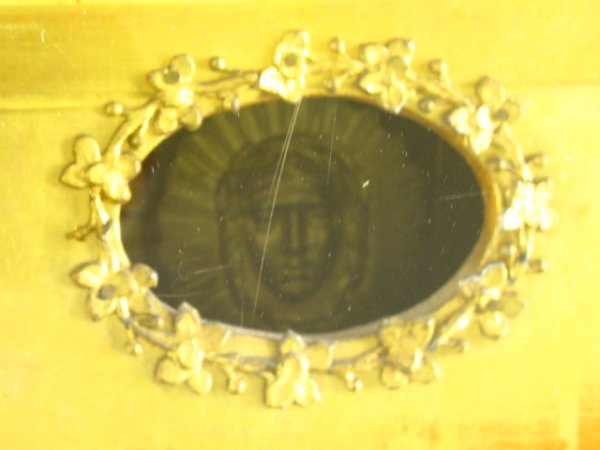 FINE FRENCH GILT PICTURE FRAME CLOCK, 19TH C. - 7