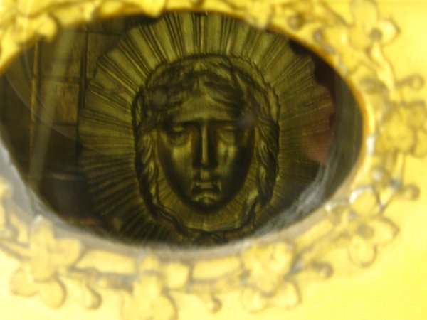 FINE FRENCH GILT PICTURE FRAME CLOCK, 19TH C. - 8