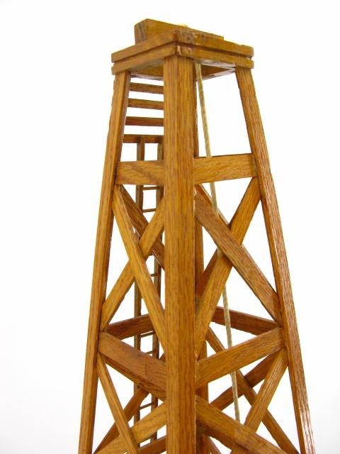 OLD STANDARD OIL WELL DERRICK WORKING MODEL - 5