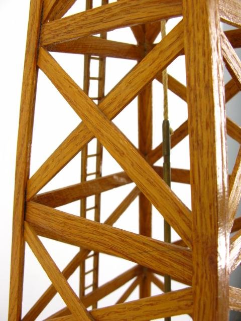 OLD STANDARD OIL WELL DERRICK WORKING MODEL - 6