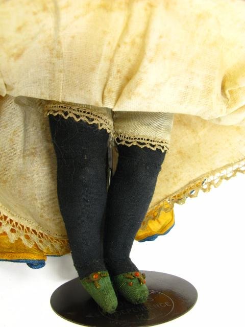 CLOTH DOLL BLACK LADY IN NATIVE DRESS - 5