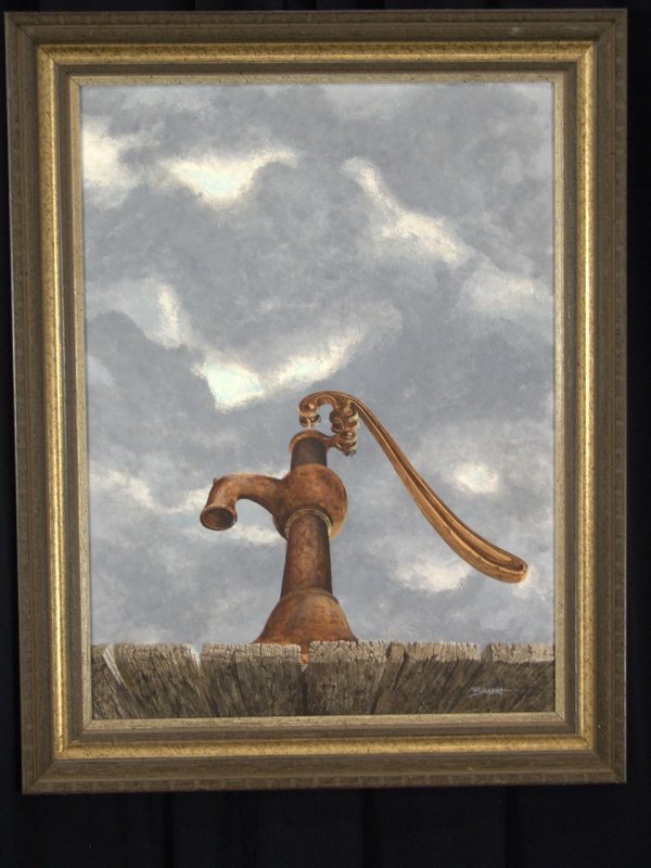 OIL ON PANEL SIGNED BURKHART - 2