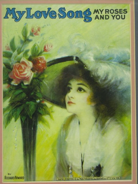FIVE FRAMED SHEET MUSIC PIECES - 4
