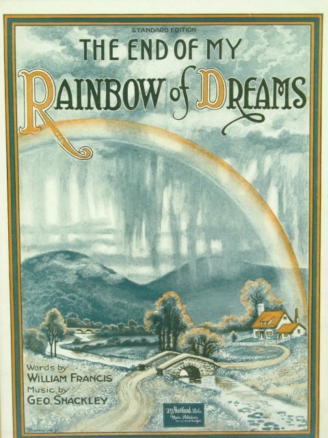 FIVE FRAMED SHEET MUSIC PIECES - 8