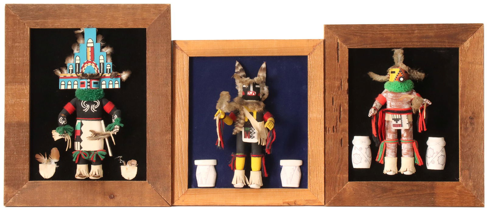 THREE LATE 20TH C. KACHINA DOLLS INCLUDING RODGER SMITH (1 of 10)