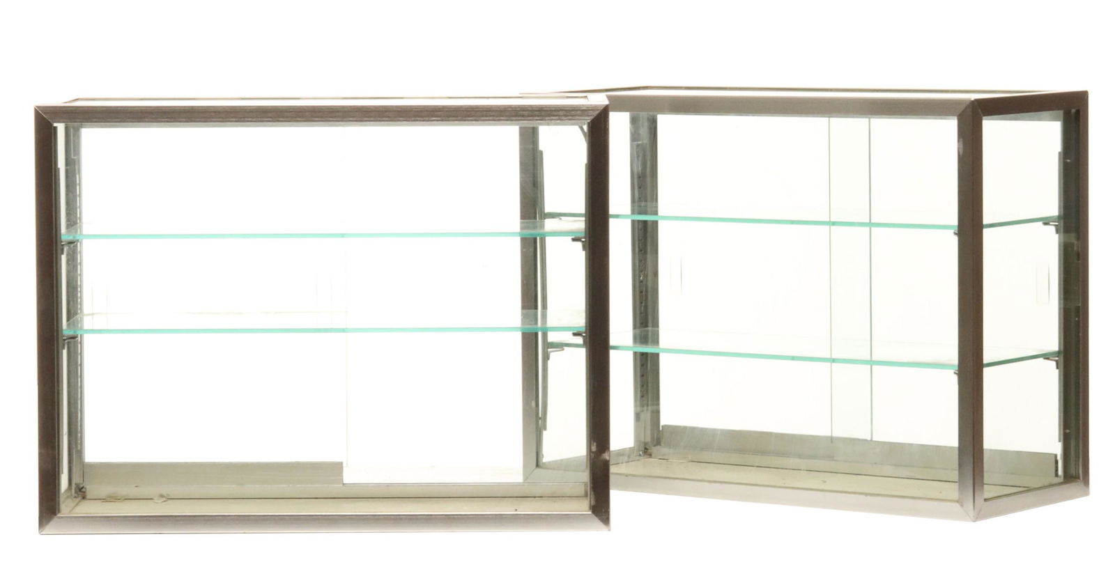 TWO CONTEMPORARY DISPLAY CABINETS (1 of 3)