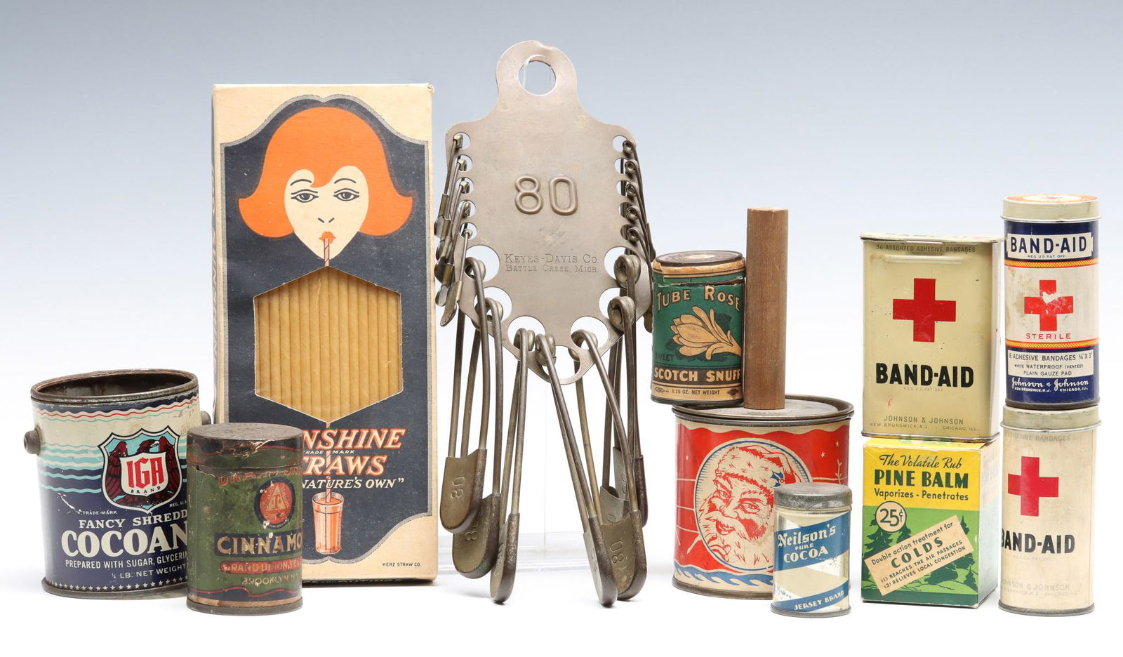 A COLLECTION OF ADVERTISING PACKAGING, TOYS, ANTIQUES (1 of 20)