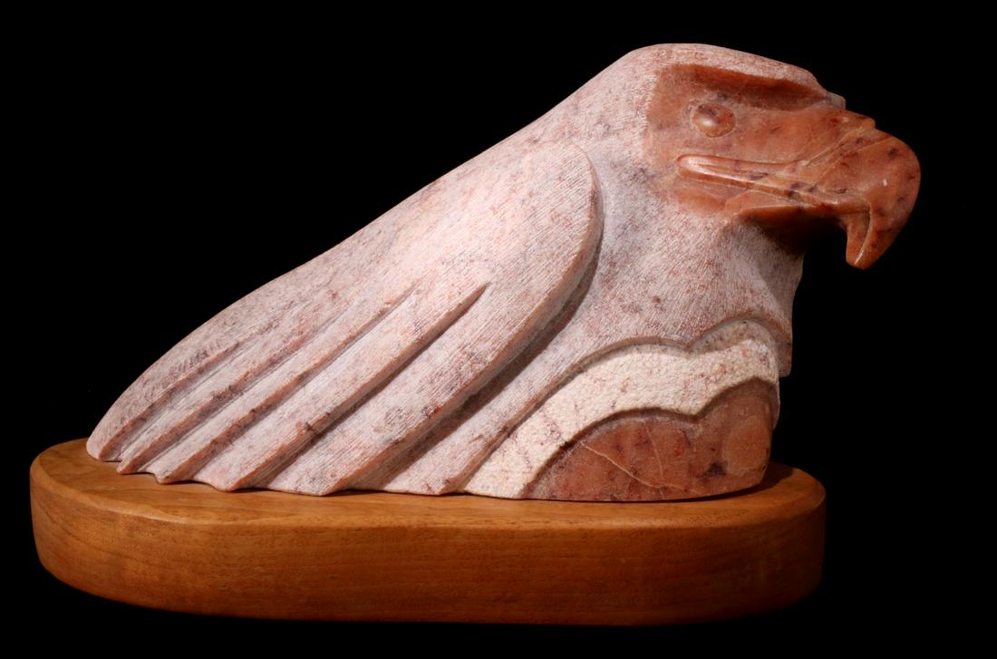 VICTOR M. VIGIL (B. 1957) CARVED STONE SCULPTURE (1 of 12)