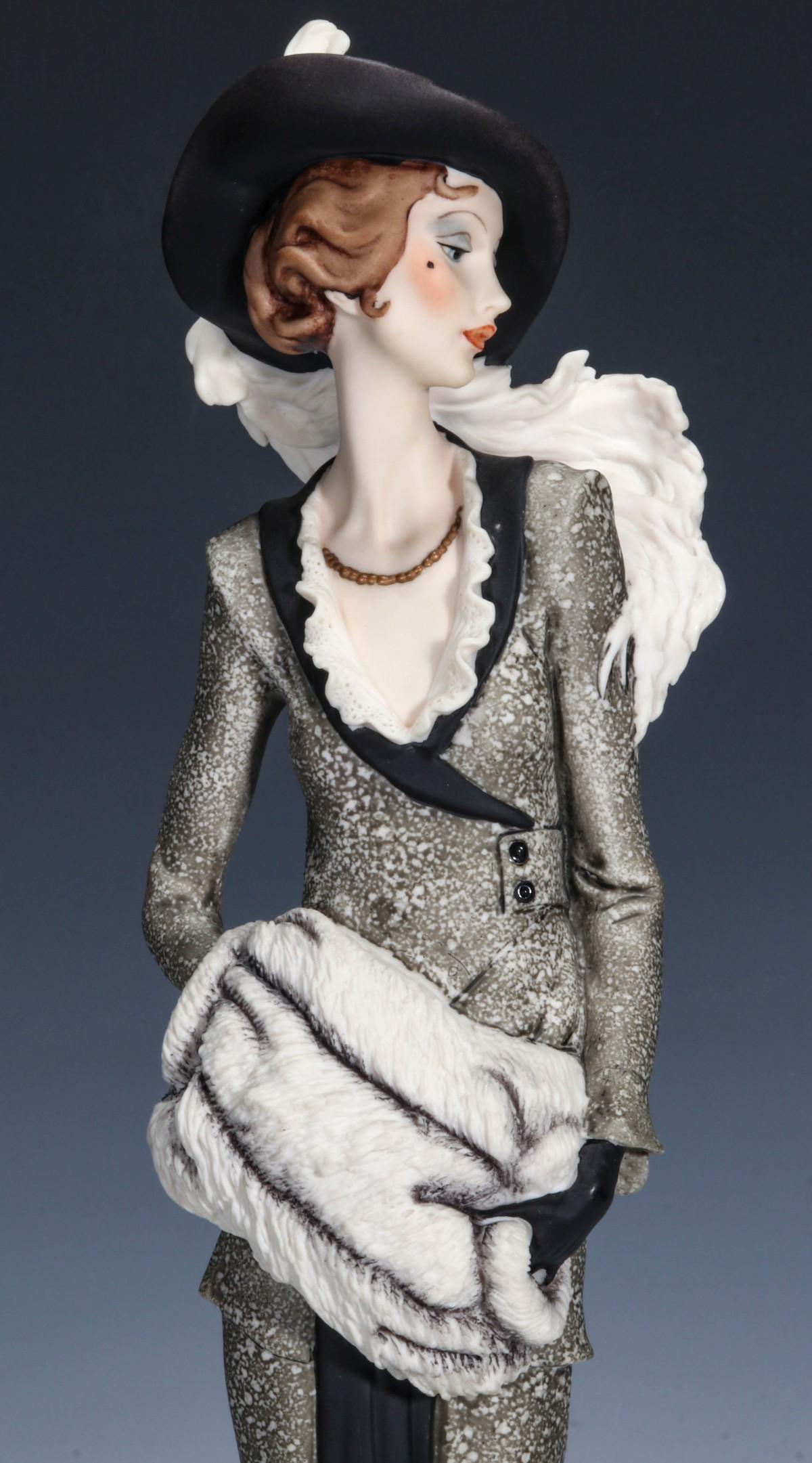 GIUSEPPE ARMANI LTD. ED. SCULPTURE 'LADY WITH MUFF' (1 of 15)