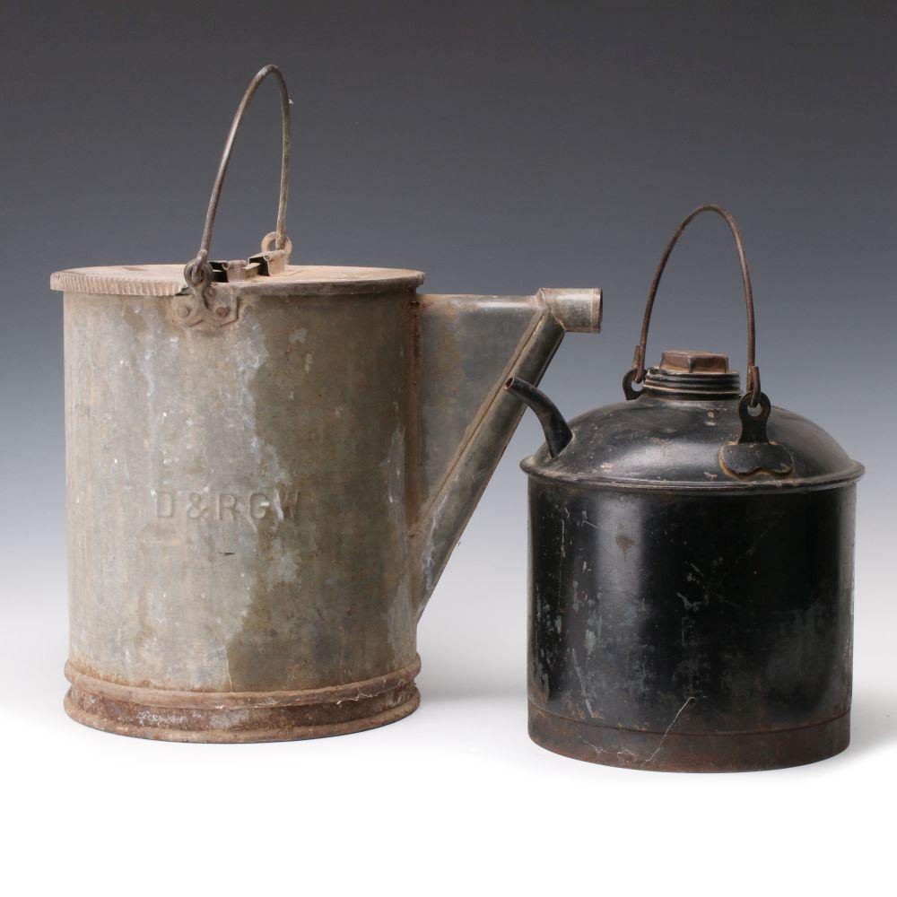 DENVER & RIO GRANDE WESTERN RAILROAD WATER AND OIL CANS (1 of 14)