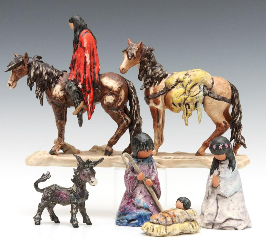 A COLLECTION OF GOEBEL DEGRAZIA PORCELAIN FIGURES (1 of 15)