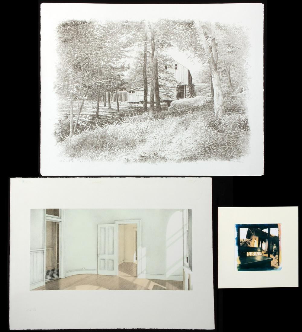 WALTER HATKE (BORN 1948) PENCIL SIGNED PRINTS, PLUS: Walter Hatke (Born 1948) 1. Walter Hatke (Born 1948) pencil signed color lithograph titled 'Room on Broadway' lower left, signed and dated 1980 lower right, edition A.P. lower center. Image measures 1
