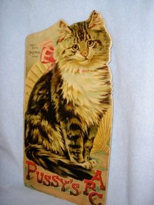 PUSSY'S ABC, FATHER TUCK'S CHRISTMAS SERIES: London: Raphael Tuck & Sons, n.d. Light wear along spine.