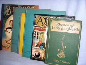 LOT OF SIX CHILDREN'S BOOKS: Smith, E. Boyd. So Long Ago. Boston: Houghton Mifflin, 1944. 1st. VG. Holling, Holling Clancy. Tree in the Trail. Author illustrations. NY: Literary Classics, [1942]. Marcy, Mary E. Rhymes of Early Ju
